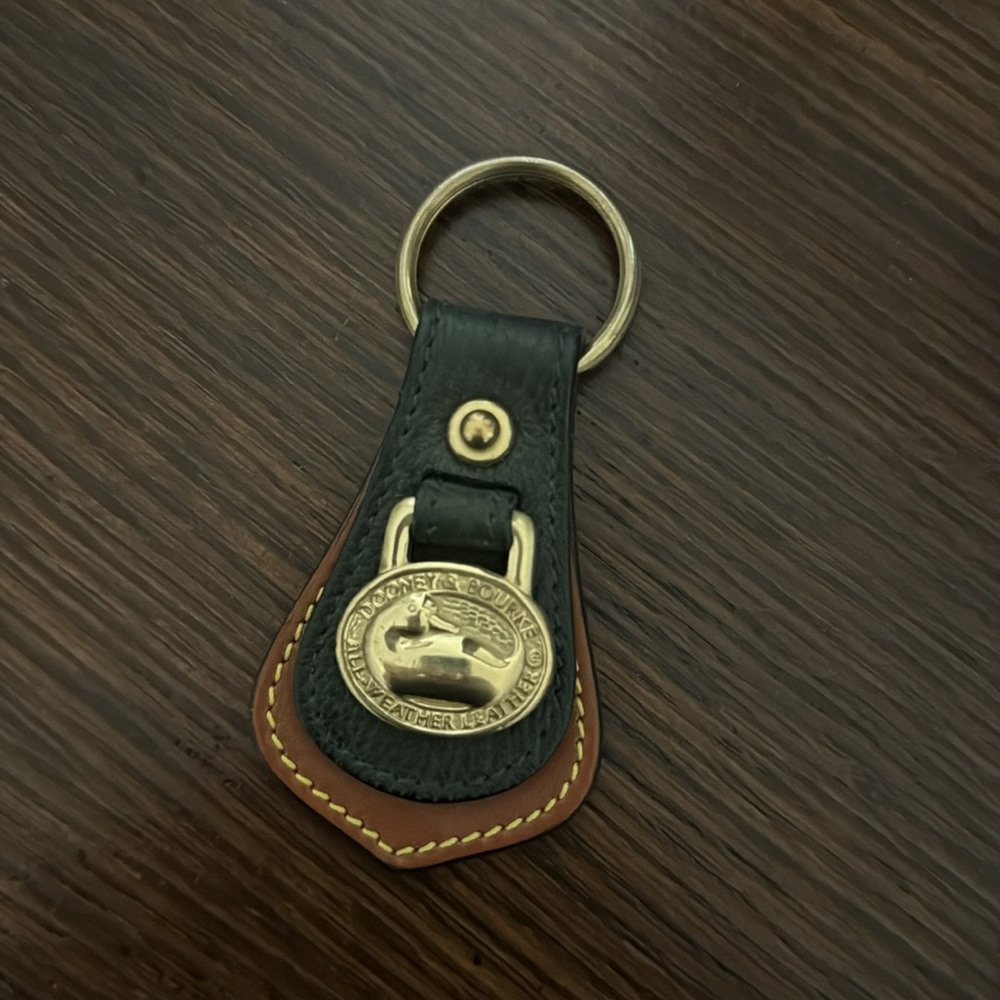 Hunter green Dooney and Bourke key chain
